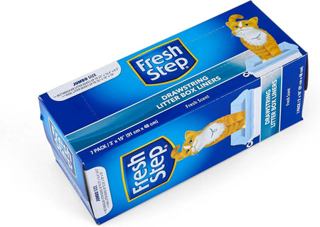 Forros De Caja De Arena Con Cordón, Tamaño Jumbo, 36" X 19" - Paquete De 7