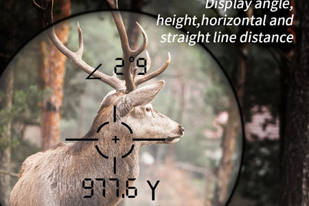 Hunting Laser Rangefinder with Rechargeable Battery, Maximum Operating Range 1000 Yards