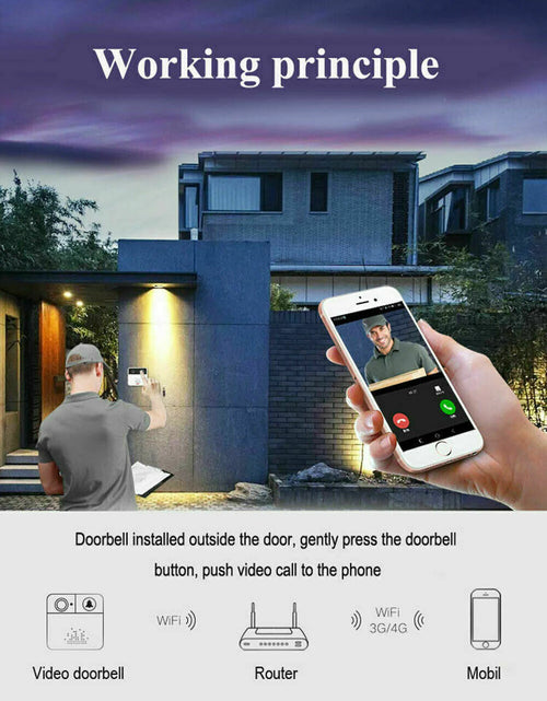 Load image into Gallery viewer, Smart Wireless Wifi Video Doorbell Phone Door Ring Intercom Security Camera Bell

