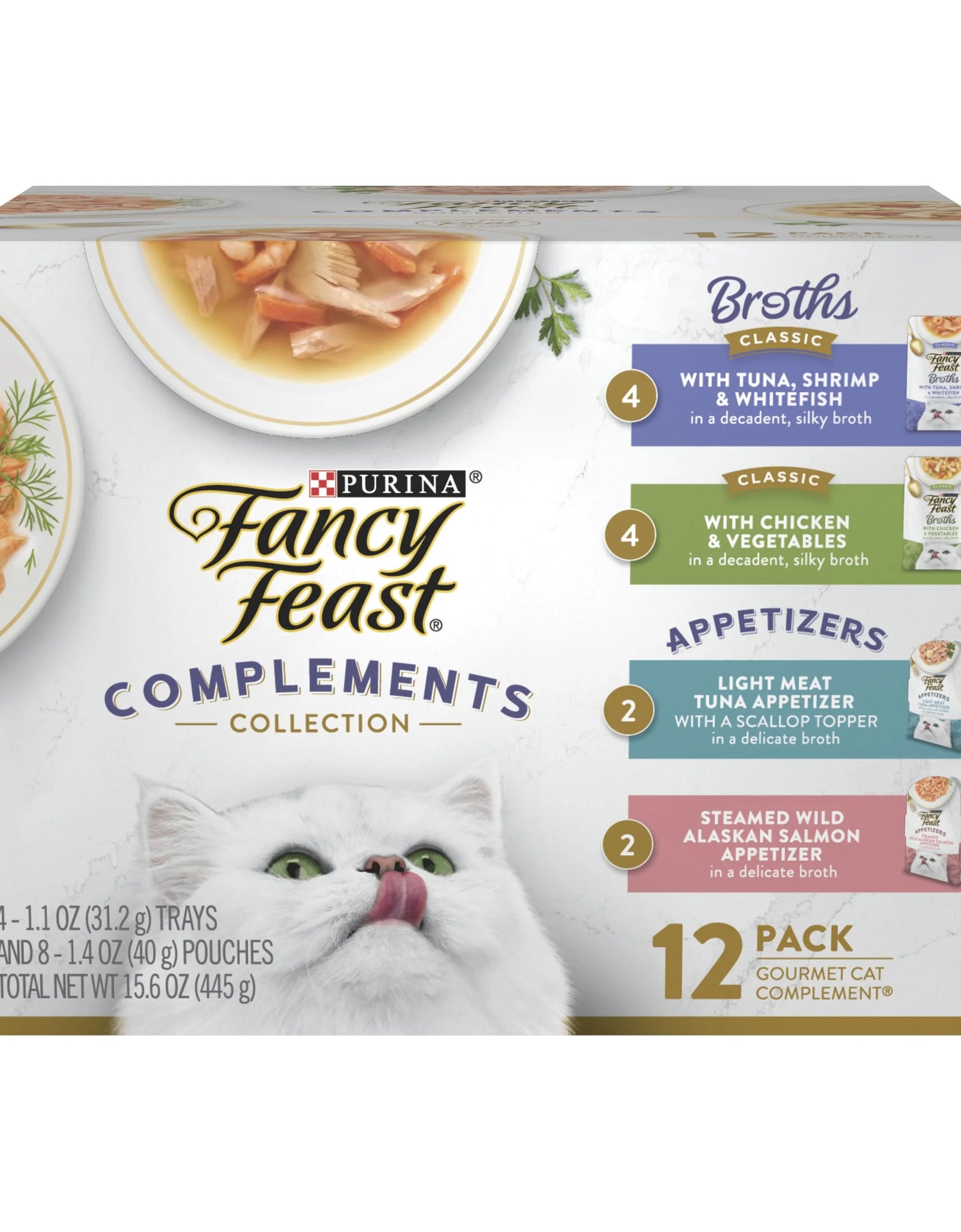 Purina  Broths & Appetizers Kitten Food, Wet Cat Food, Complement Collection, 12 Pack