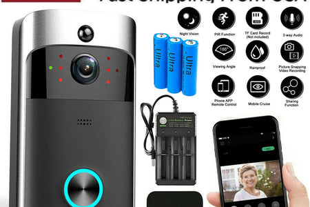 Smart Wireless Wifi Video Doorbell Phone Door Ring Intercom Security Camera Bell