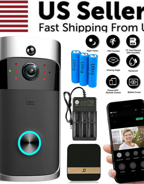 Load image into Gallery viewer, Smart Wireless Wifi Video Doorbell Phone Door Ring Intercom Security Camera Bell
