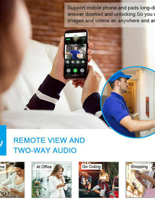 Load image into Gallery viewer, Smart Wireless Wifi Video Doorbell Phone Door Ring Intercom Security Camera Bell
