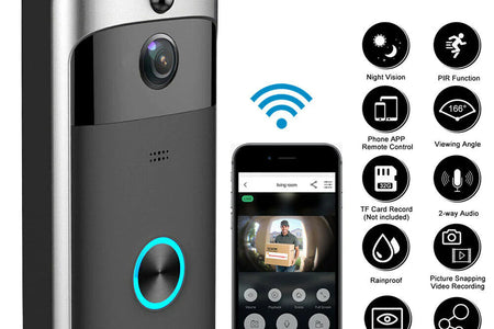 Smart Wireless Wifi Video Doorbell Phone Door Ring Intercom Security Camera Bell
