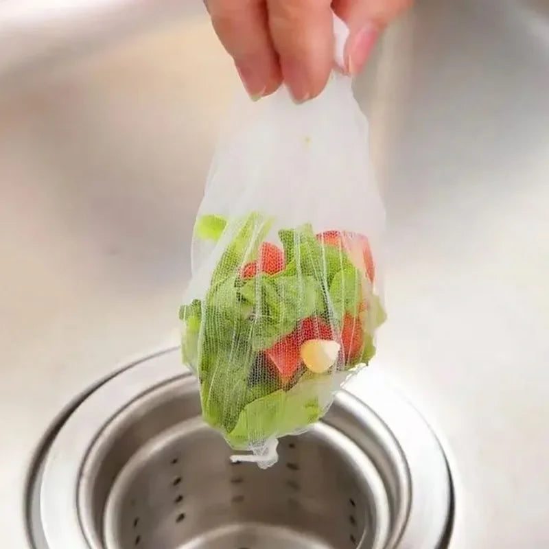 30/200Pcs Disposable Kitchen Sink Filter Sewer Drain Anti-Blocking Garbage Bag Pool Leak Mesh Bag Mesh Strainer Sink Garbage Net