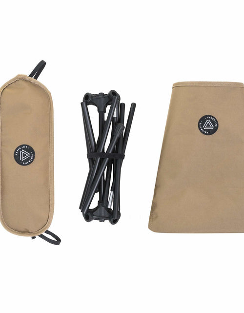 Load image into Gallery viewer, Low Back Ultralight Folding Camping Chairs with Storage Pouch - Khaki

