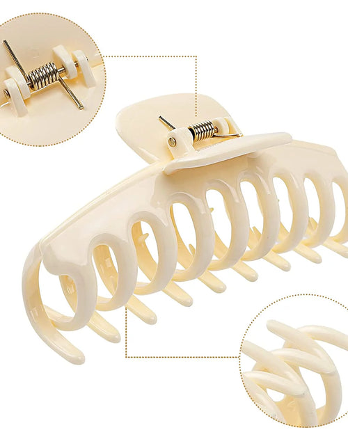 Load image into Gallery viewer, 8 Pack Large Hair Claw Clips, Women &amp; Girls Vintage Jaw Clips, Strong Hold Matte Claw Hair Clips for Thick Hair &amp; Thin Hair (4.3 Inch)
