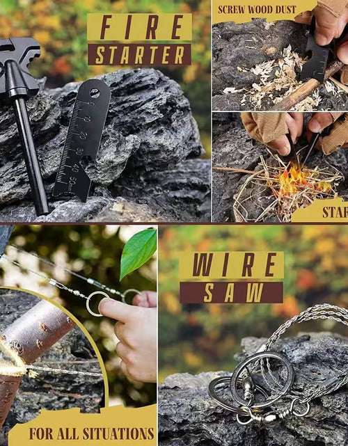 Load image into Gallery viewer, 14 In. 1 Outdoor Emergency Survival Kit for Camping, Hunting, Hiking Survival Gear and Equipment, Camping Accessories
