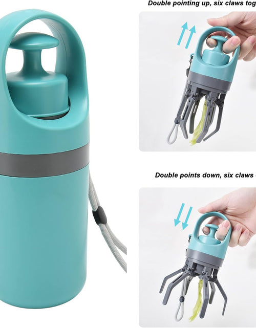 Load image into Gallery viewer, Dog Claw Poop Scooper, Lightweight Portable Poop Scooper with Bag Dispenser Dog Waste Picker Retractable Hanging Strap Pet Waste Scooper for Outdoor Walking
