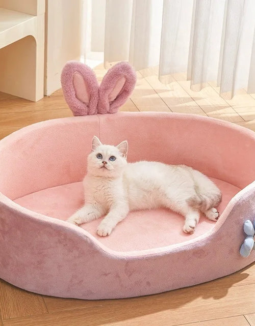 Load image into Gallery viewer, Detachable Pet Bed Pet Bed Detachable Washable Dog Sleeping Bed Soft Comfortable Warm Cat Bed for Four Seasons Soft Pet Bed

