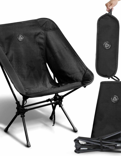 Load image into Gallery viewer, Low Back Ultralight Folding Camping Chairs with Storage Pouch - Khaki
