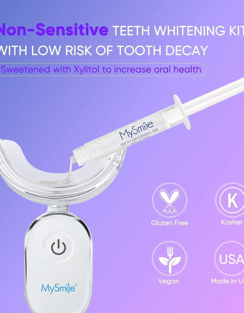 Load image into Gallery viewer, Ultimate Teeth Whitening Kit with 28 LED Light, 4X 3ML 35%CP Teeth Whitening Gel, 1X 4ML Teeth Whitening Pen, 10 Min, Remove 10 Years of Stains
