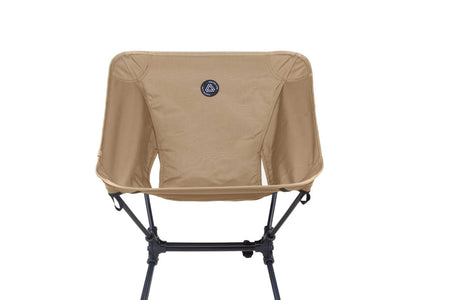 Low Back Ultralight Folding Camping Chairs with Storage Pouch - Khaki