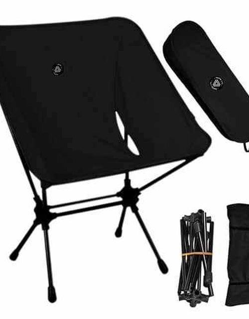 Load image into Gallery viewer, Low Back Ultralight Folding Camping Chairs with Storage Pouch - Khaki
