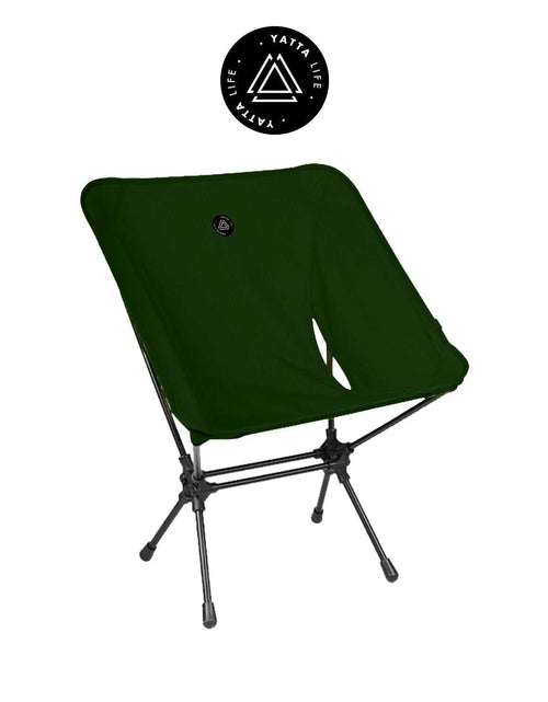 Load image into Gallery viewer, Low Back Ultralight Folding Camping Chairs with Storage Pouch - Khaki
