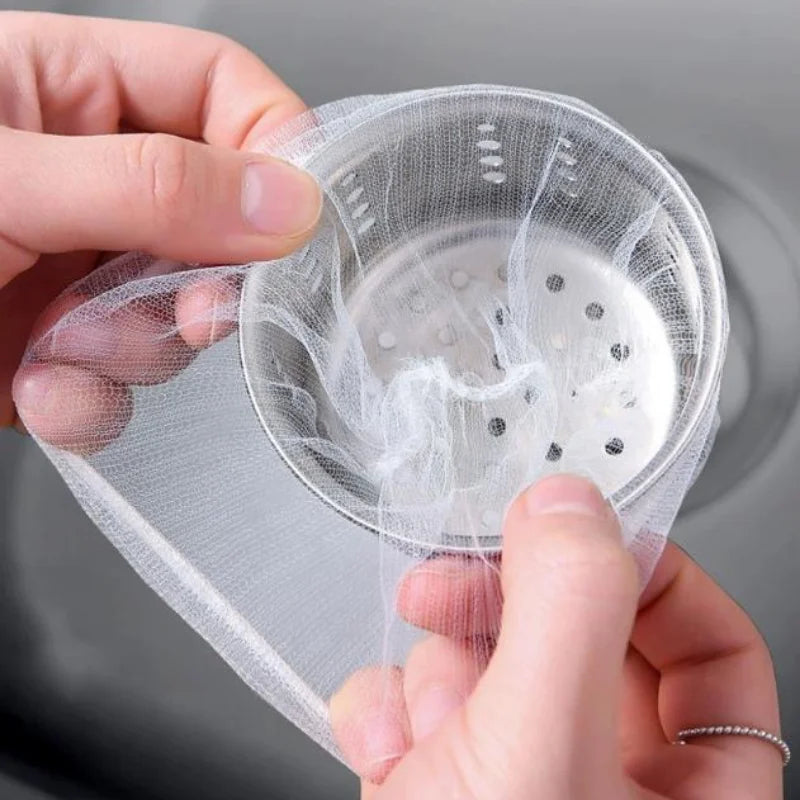 30/200Pcs Disposable Kitchen Sink Filter Sewer Drain Anti-Blocking Garbage Bag Pool Leak Mesh Bag Mesh Strainer Sink Garbage Net