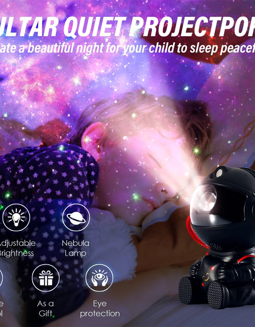 Load image into Gallery viewer, Astronaut Galaxy Projector, Starry Sky Nebula Projection Night Light with Remote Control and Timer, Suitable for Bedroom and Party Decoration

