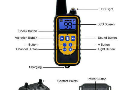 3000 FT Dog Training US Collar Rechargeable Remote Shock PET Waterproof Trainer