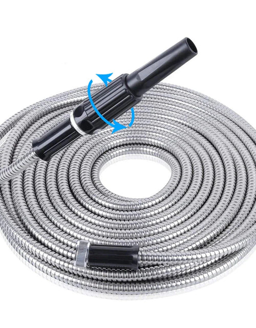 Load image into Gallery viewer, Stainless Steel Metal Garden Water Hose Pipe Flexible Lightweight 25/50/75/100FT
