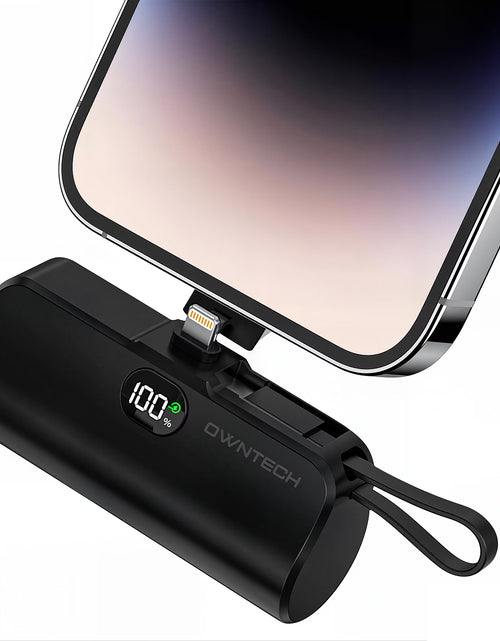 Load image into Gallery viewer, Cargador Portátil Banco De Energía Para Iphone Android Con Pantalla LED 5000Mah Mini Cargador Rápido Paquete De Batería Compatible Con Iphone 15/14/13/12
