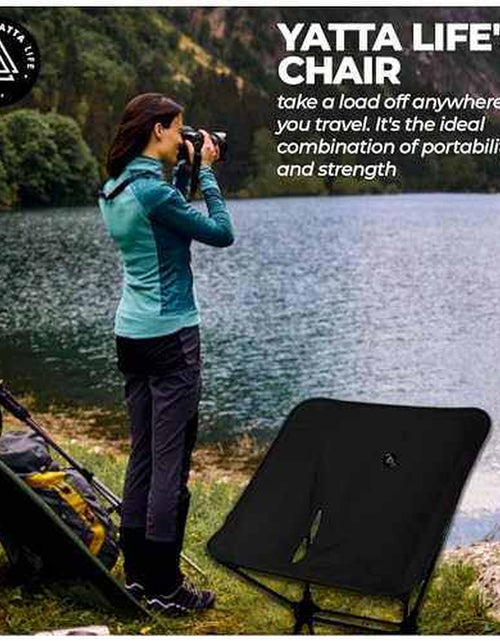 Load image into Gallery viewer, Low Back Ultralight Folding Camping Chairs with Storage Pouch - Khaki
